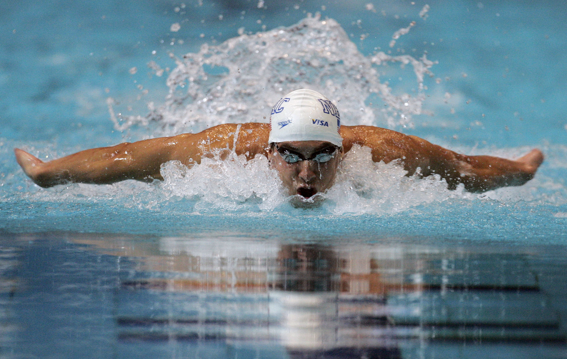 2009: Michael Phelps breaks 100-meter butterfly world record